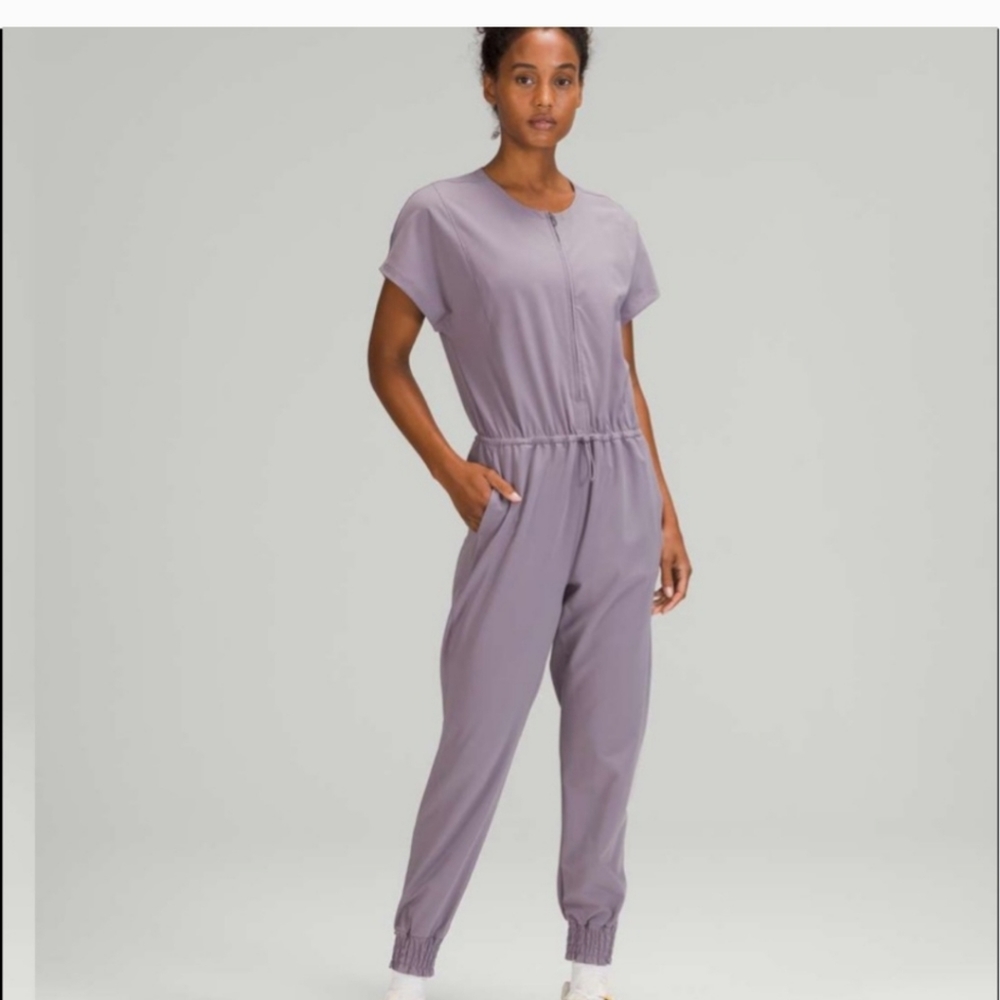 Lululemon stretch travel woven jumpsuit
